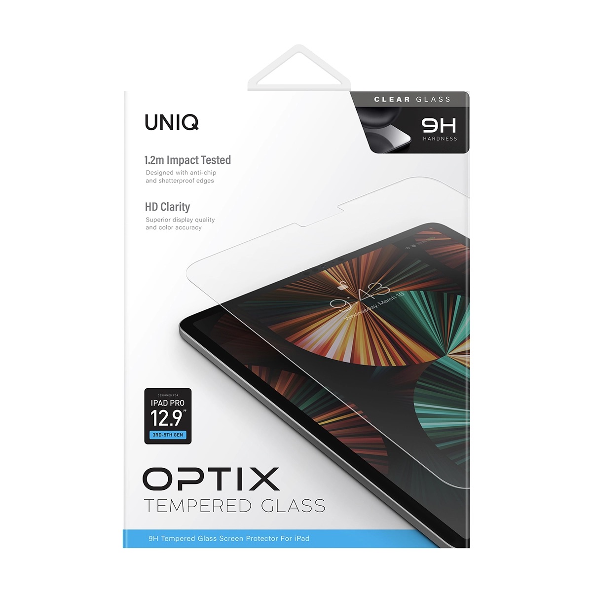 Foto 3 pulgar | Protector De Pantalla Para Ipad Pro 12.9'' ( 6ª | 5ª | 4ª | 3ª Generación ) Clear De Optix