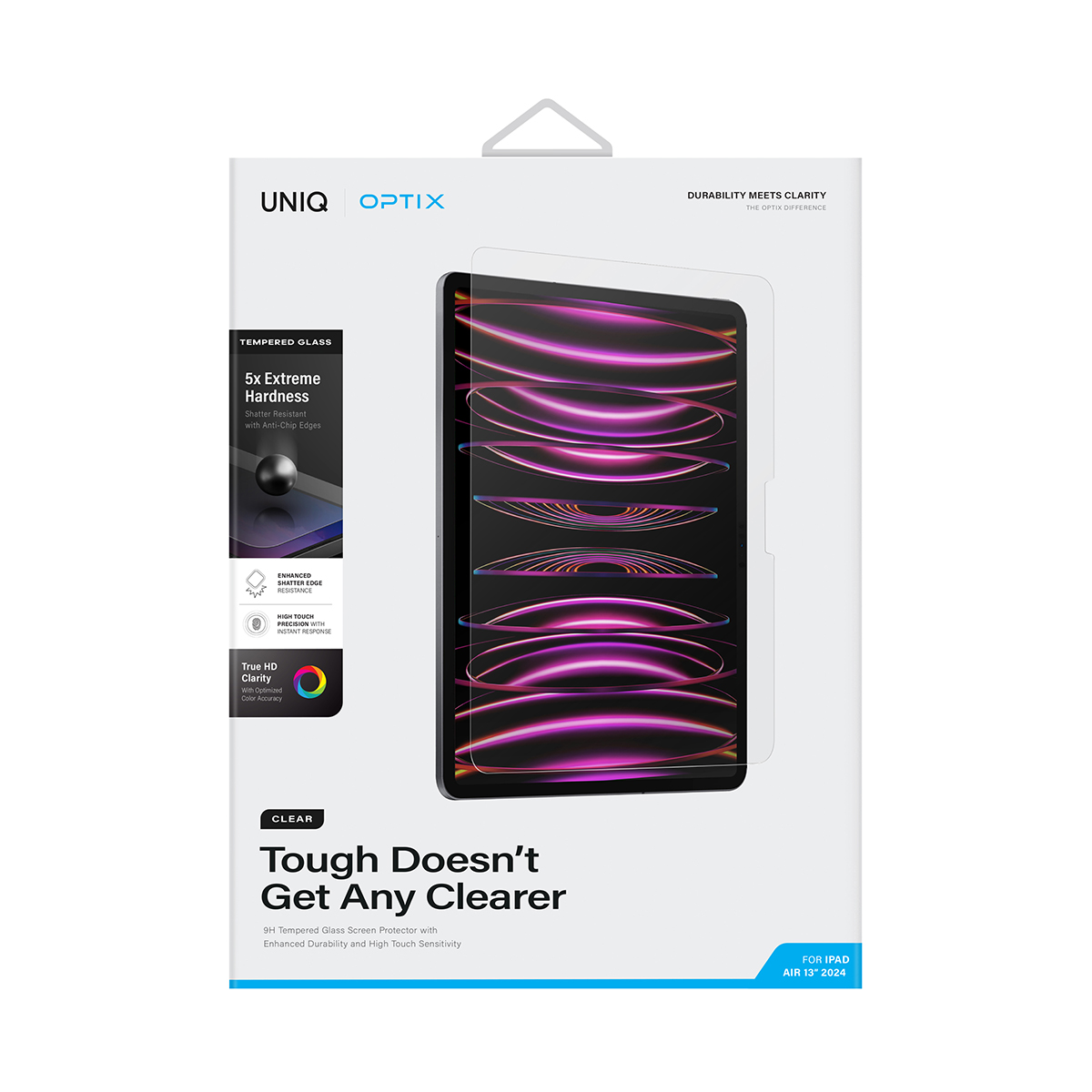 Foto 4 pulgar | Protector De Pantalla Para Ipad Air 13'' ( 1ª Generación ) Clear De Optix