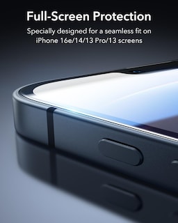 Foto 6 | Protector De Pantalla Esr, Paquete De 3 Unidades, 9h+ Glass, Para Iphone 16e/14/13/13 Pro - Venta Internacional.