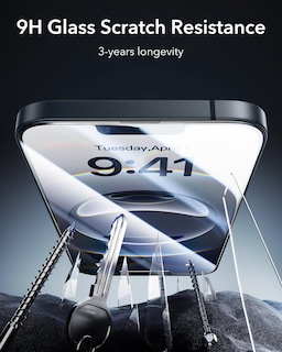 Foto 7 | Protector De Pantalla Esr, Paquete De 3 Unidades, 9h+ Glass, Para Iphone 16e/14/13/13 Pro - Venta Internacional.