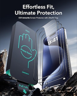 Foto 2 | Protector De Pantalla Esr 3 Pack 9h+ Glass Para Iphone 15 Pro Max - Venta Internacional.
