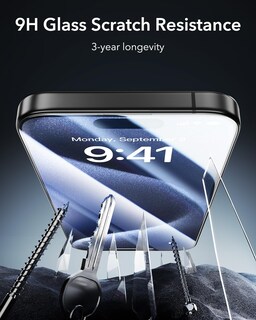 Foto 7 | Protector De Pantalla Esr 3 Pack 9h+ Glass Para Iphone 15 Pro Max - Venta Internacional.