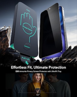 Foto 2 | Protector De Pantalla Esr 9h+ Glass Para Iphone 16/15 Con Privacidad - Venta Internacional.
