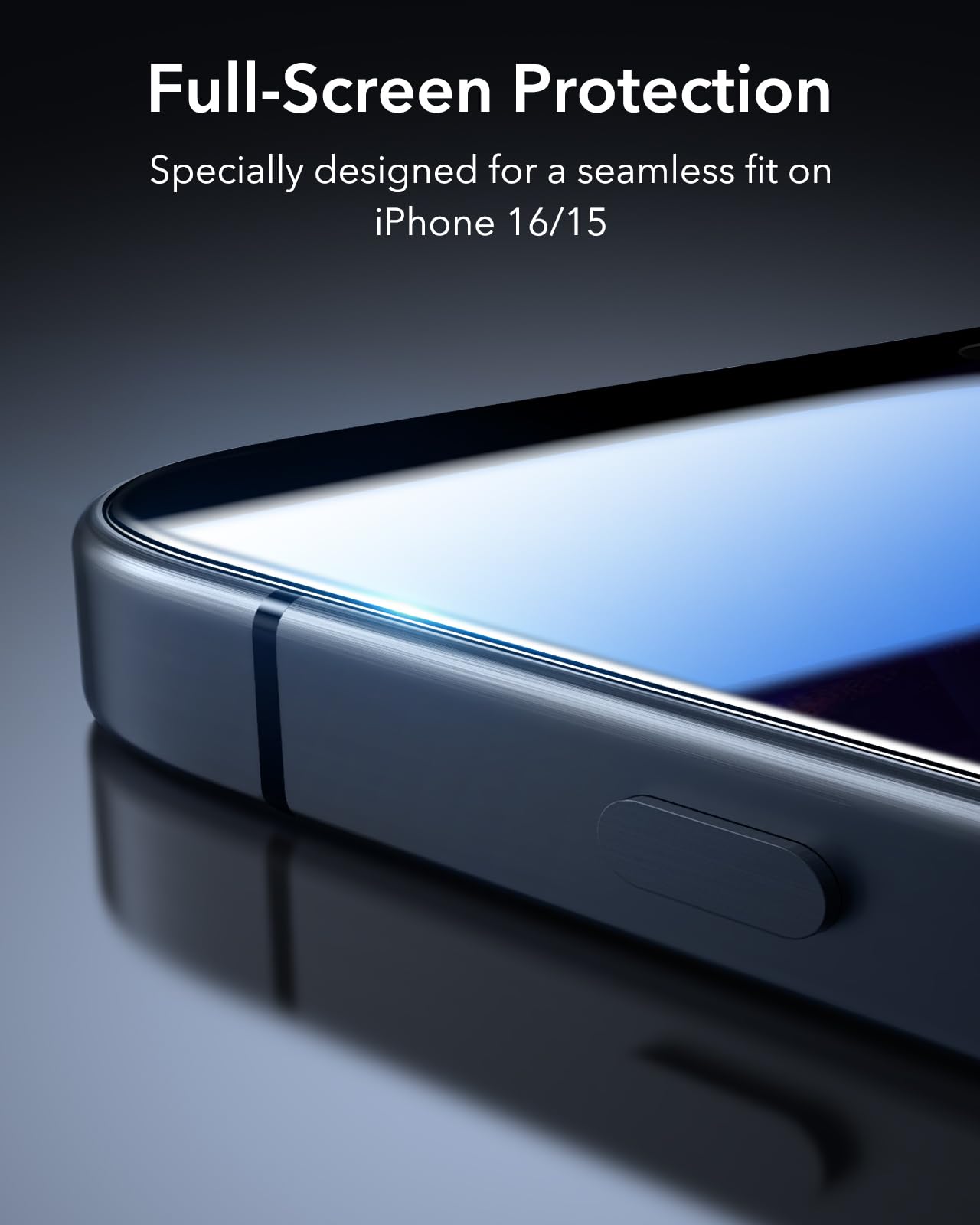 Foto 8 pulgar | Protector De Pantalla Esr 9h+ Glass Para Iphone 16/15 Con Privacidad - Venta Internacional.