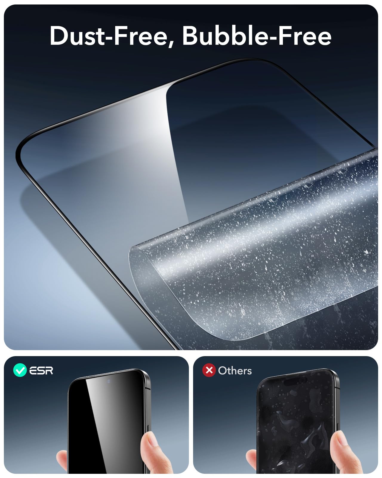 Foto 5 pulgar | Protector De Pantalla Esr 3 Pack 9h+ Glass Para Iphone 15 Pro - Venta Internacional.