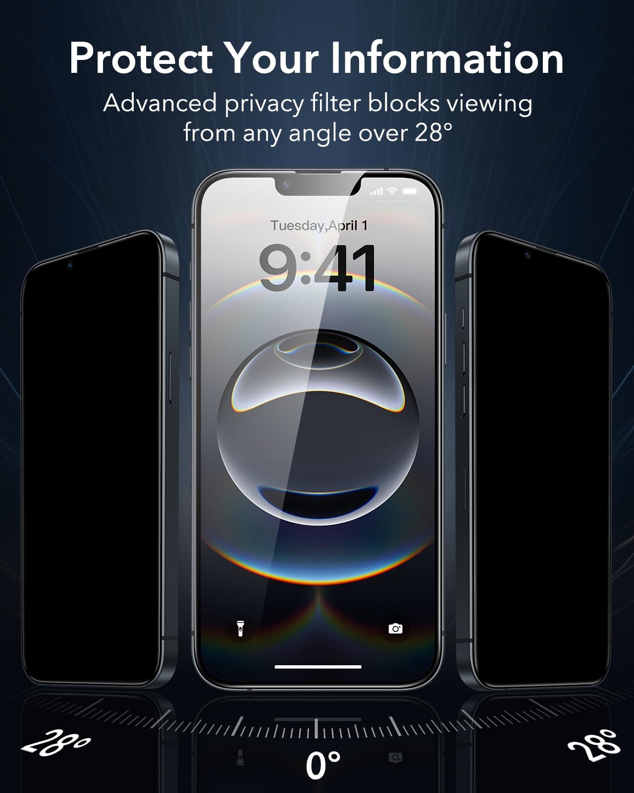 Foto 4 pulgar | Protector De Pantalla Esr 9h+ Glass Para Iphone 16e/14/13/13 Pro - Venta Internacional.
