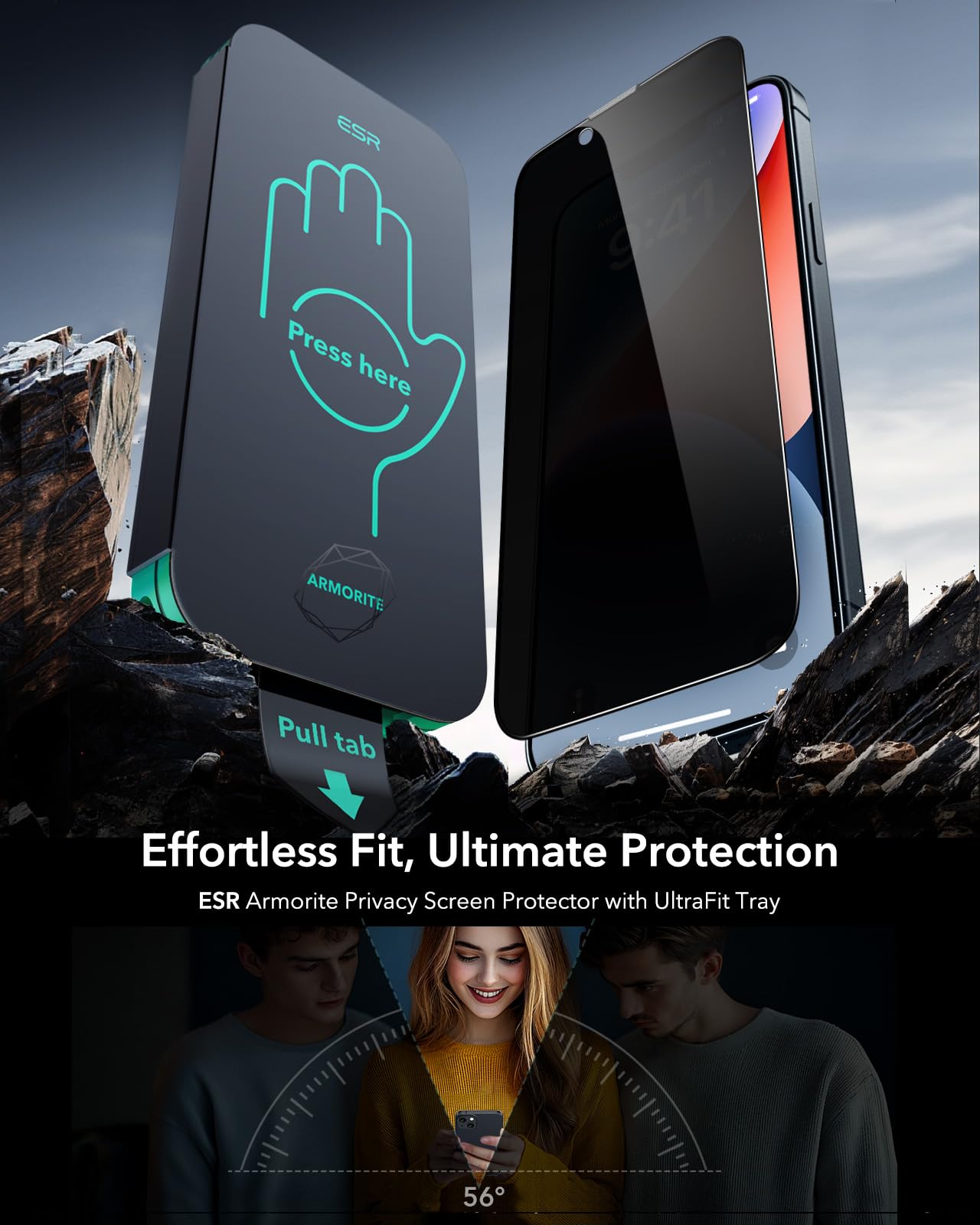 Foto 3 pulgar | Protector De Pantalla Esr Para Iphone 14 Plus/13 Pro Max, Paquete De 3 - Venta Internacional.
