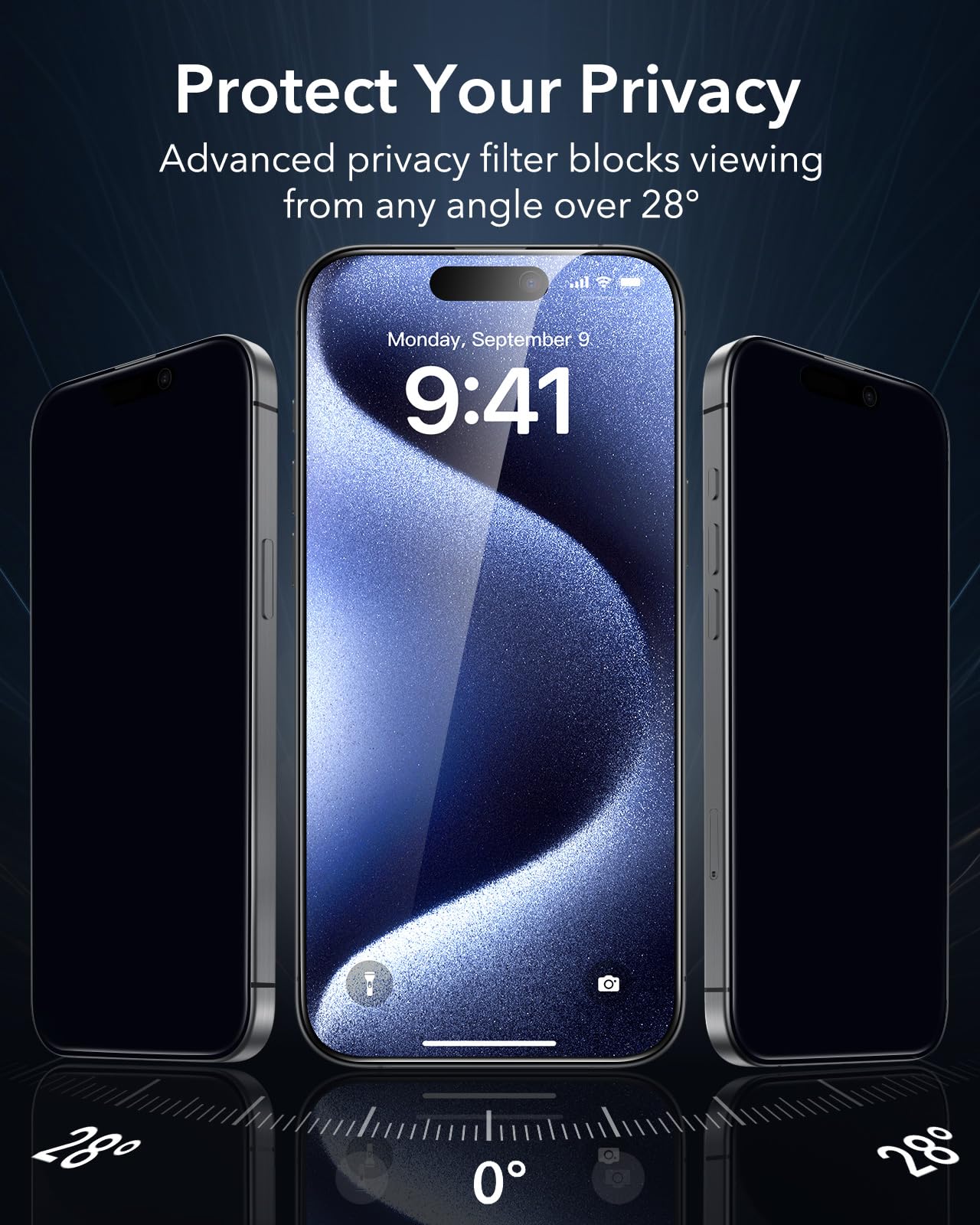 Foto 4 pulgar | Protector De Pantalla Esr Glass 9h+ Para Iphone 15 Pro Max, Paquete De 3 - Venta Internacional.