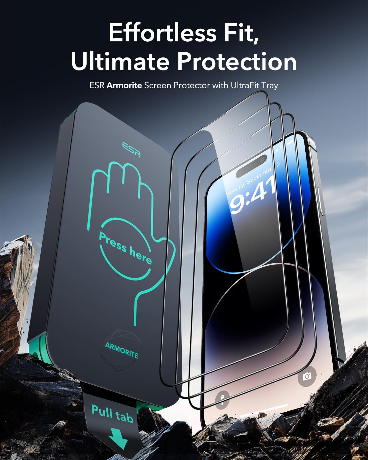 Foto 3 pulgar | Protector De Pantalla Esr 3 Pack 9h+ Glass Para Iphone 14 Pro Max - Venta Internacional.