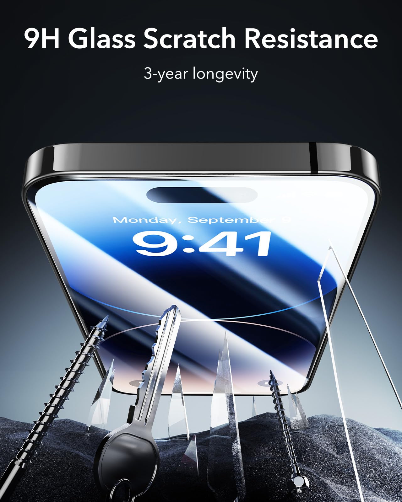 Foto 8 pulgar | Protector De Pantalla Esr 3 Pack 9h+ Glass Para Iphone 14 Pro Max - Venta Internacional.