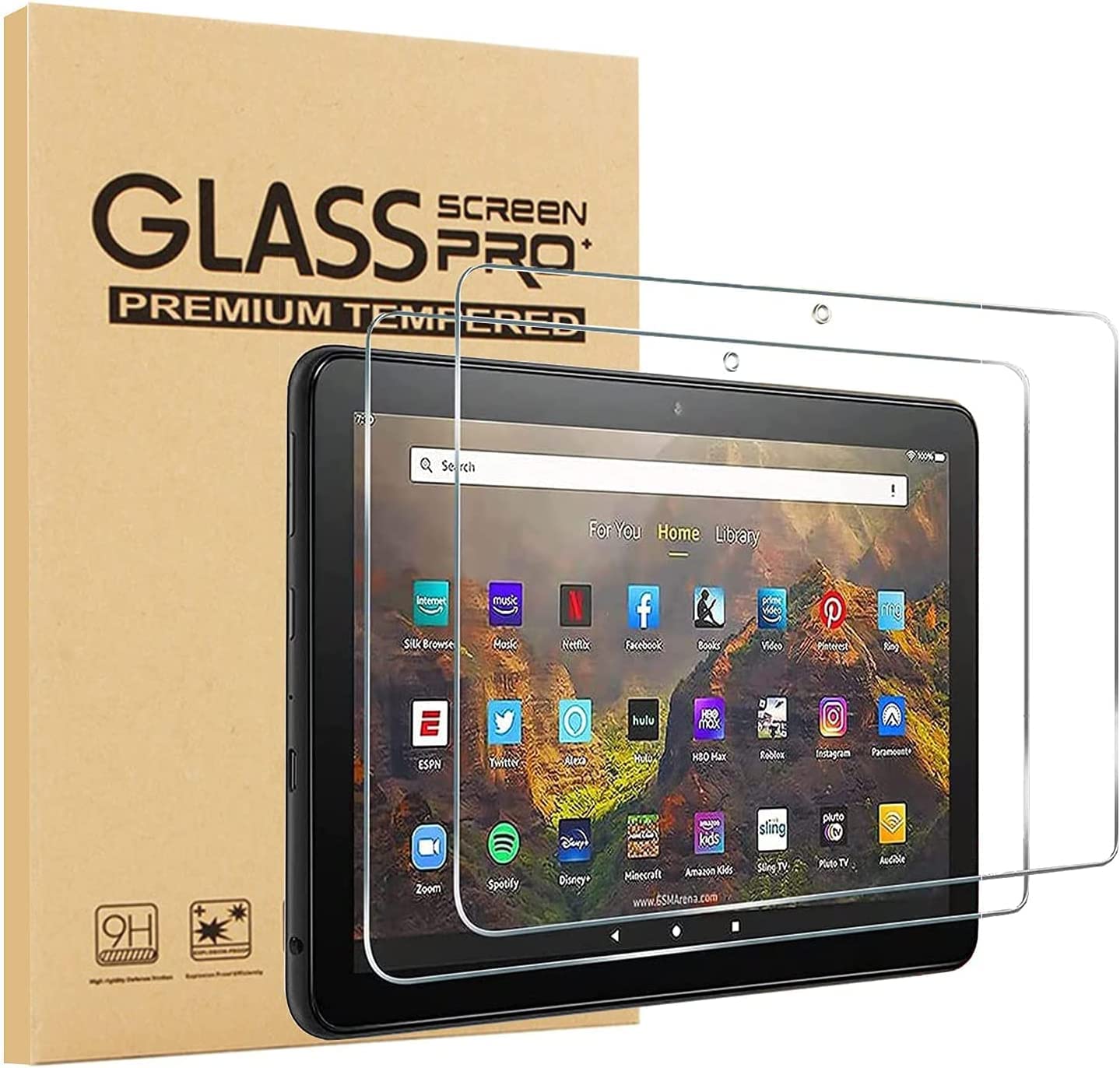 Foto 1 | Protector De Pantalla De Cristal Templado Para Amazon Fire Hd 10 2021 - Venta Internacional.