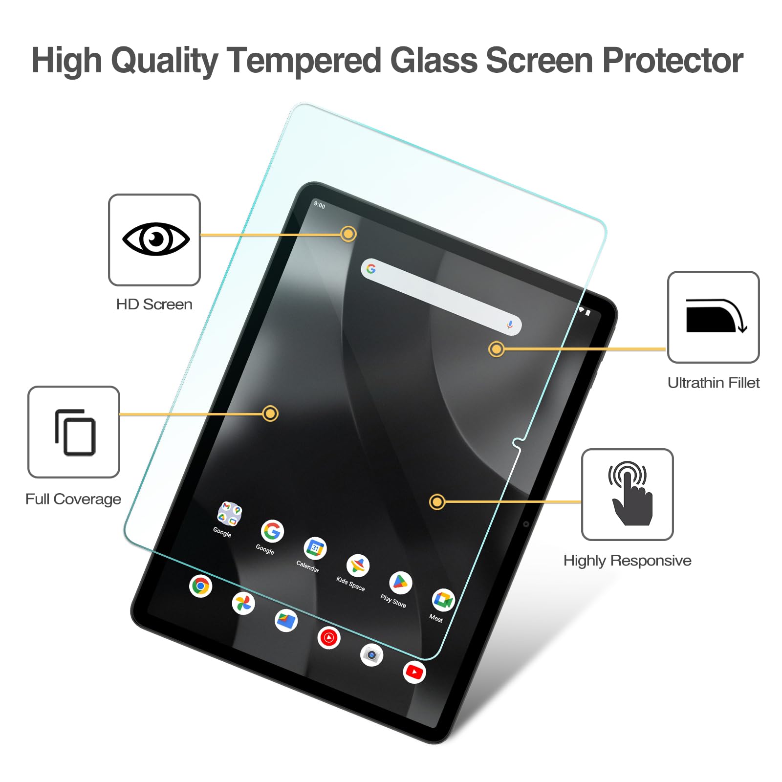 Foto 3 | Protector De Pantalla Procase Para Tablet Pro 2024 Número 11 (paquete De 2) - Venta Internacional.