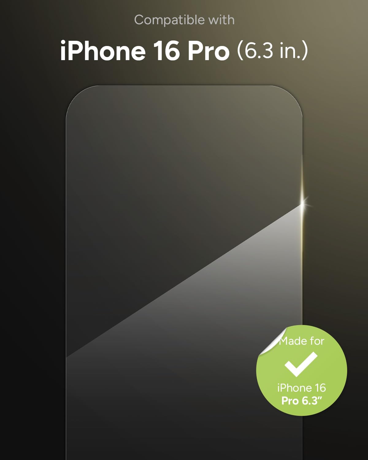 Foto 3 pulgar | Protector De Pantalla Zagg Glass+ Para Iphone 16 Pro - Venta Internacional.