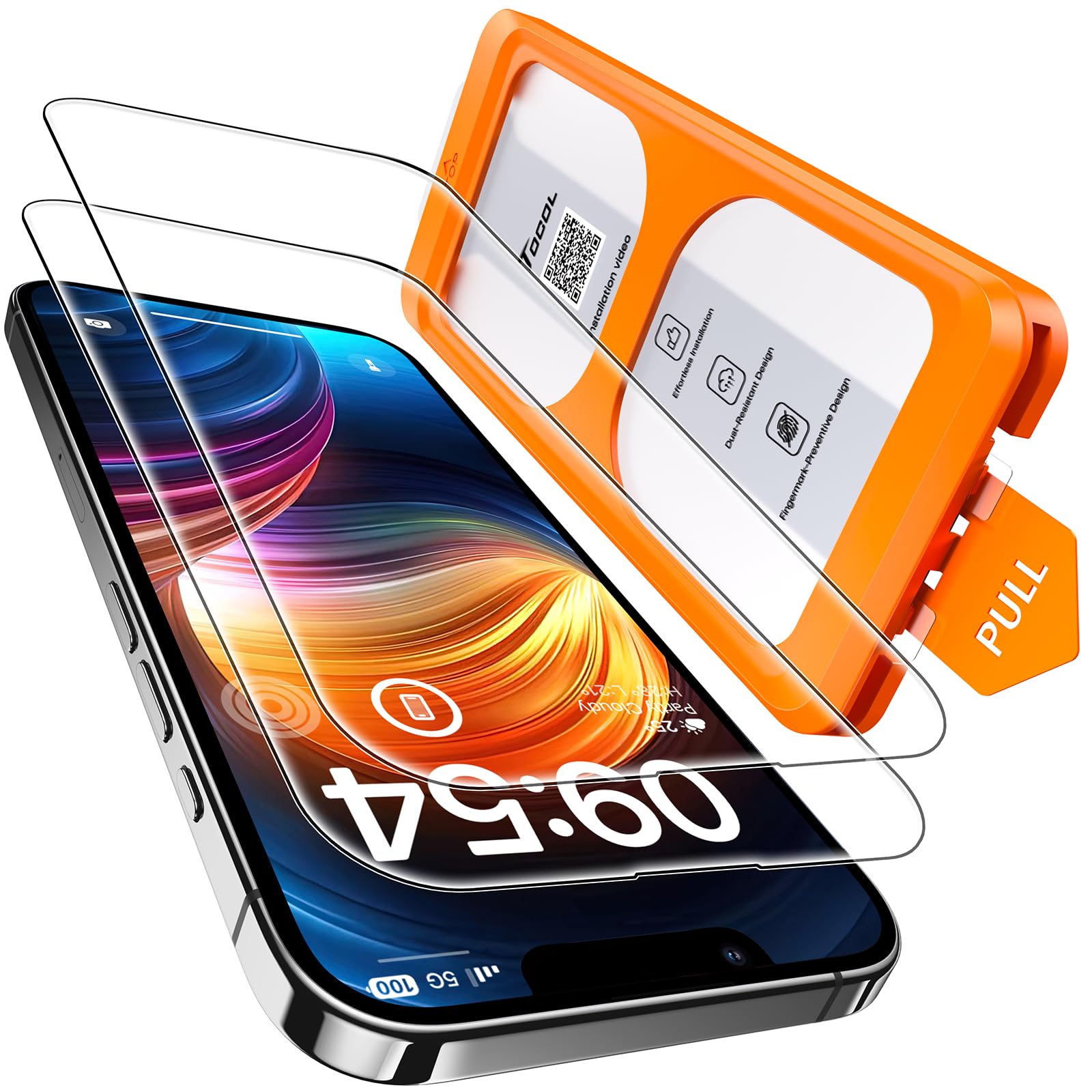 Foto 1 | Protector De Pantalla Tocol Para Iphone 14, Cobertura Total, Paquete De 2 - Venta Internacional.