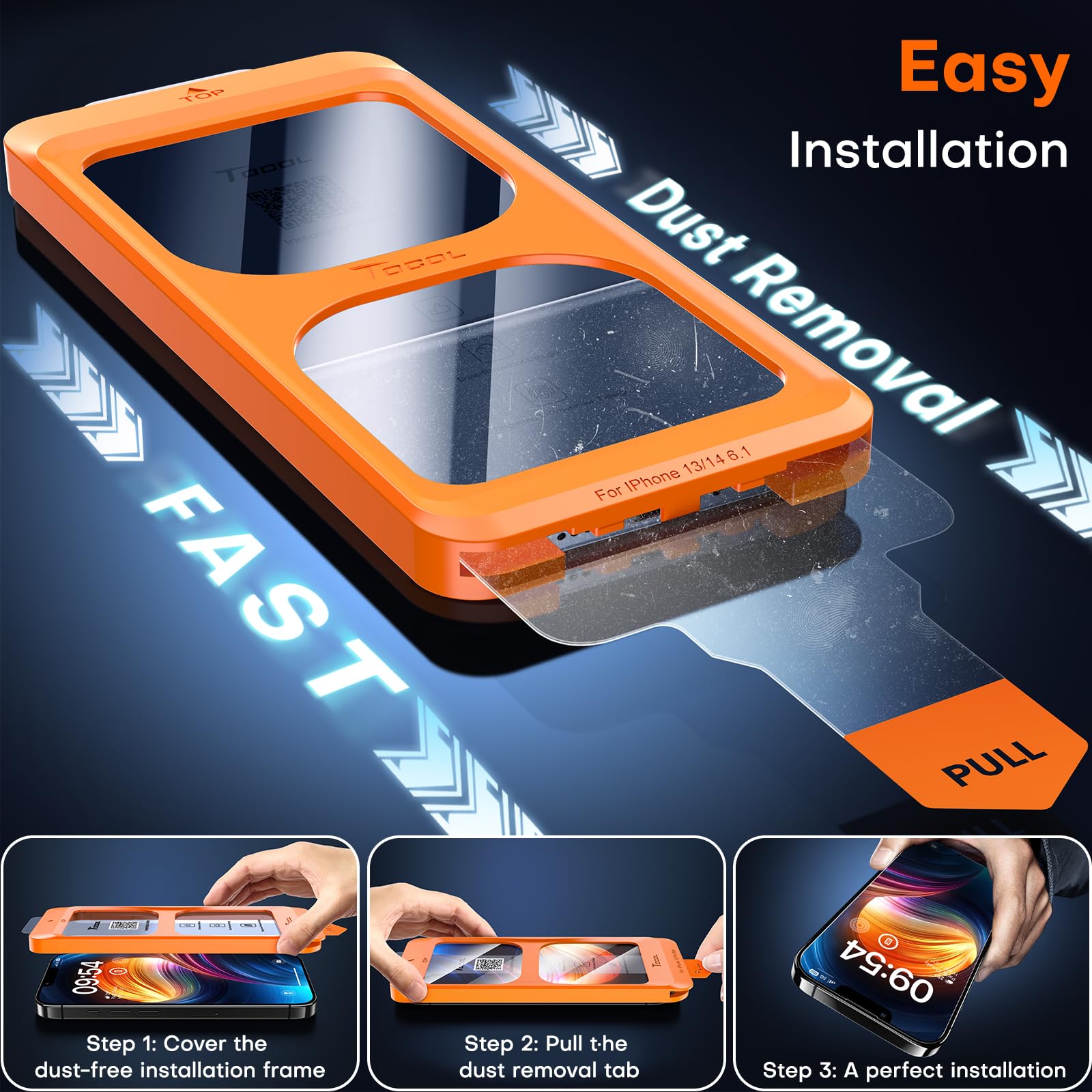 Foto 2 | Protector De Pantalla Tocol Para Iphone 14, Cobertura Total, Paquete De 2 - Venta Internacional.