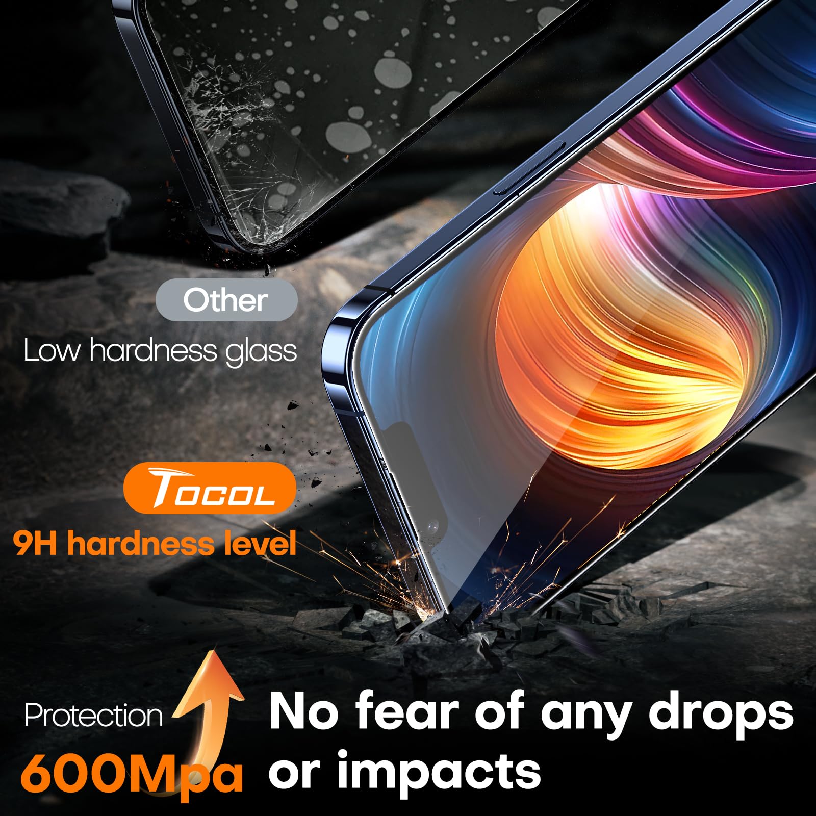 Foto 4 | Protector De Pantalla Tocol Para Iphone 13 Pro Max/14 Plus - Venta Internacional.
