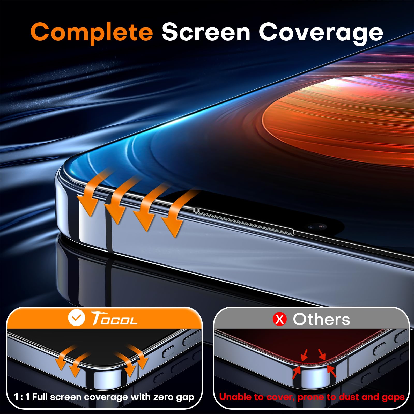 Foto 6 | Protector De Pantalla Tocol Para Iphone 13 Pro Max/14 Plus - Venta Internacional.