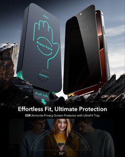 Foto 2 | Protector De Pantalla Esr Glass 9h+ Para Iphone 16 Pro Privacy, Paquete De 3 - Venta Internacional.
