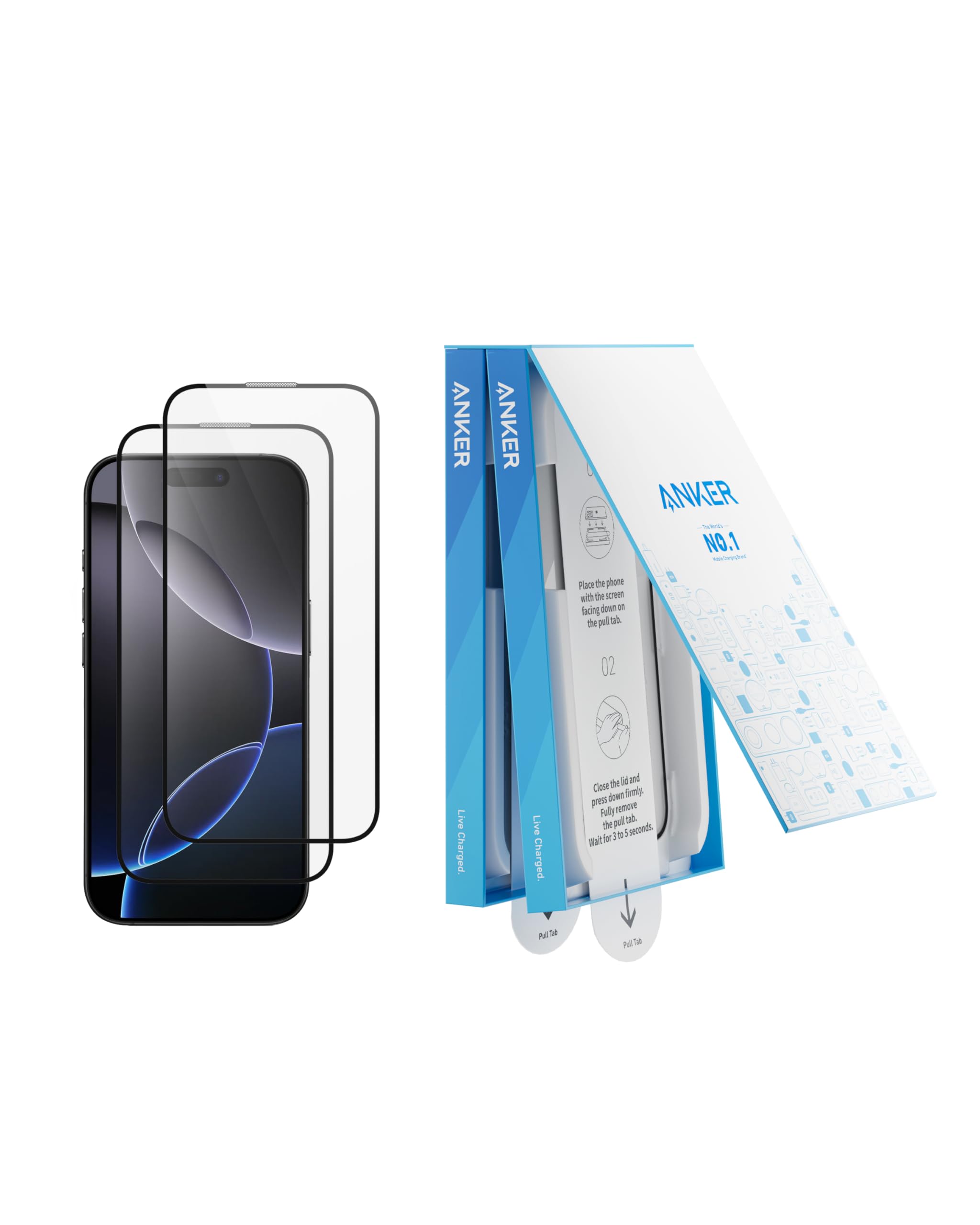 Foto 2 pulgar | Protector De Pantalla Anker Hd De Cristal Templado Para Iphone 16 Pro De 6,3 Pulgadas - Venta Internacional.