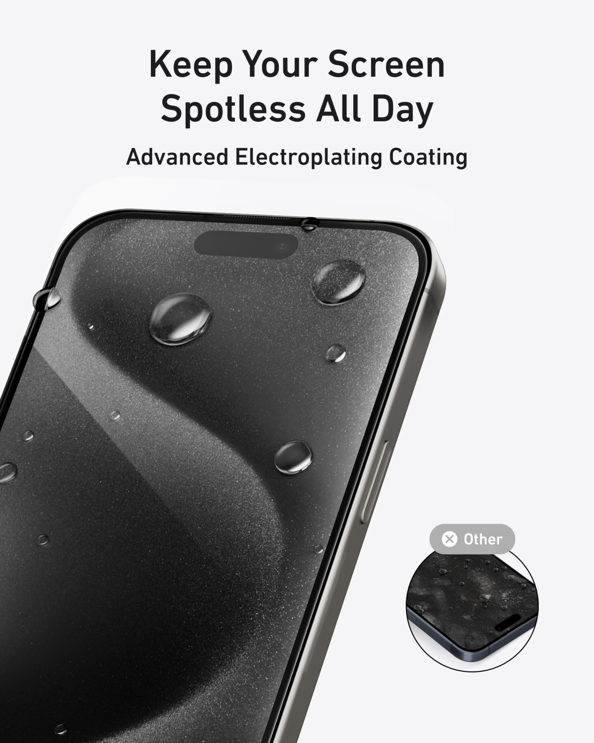 Foto 5 | Protector De Pantalla Anker Durable Para Iphone 16 De 6.1 Pulgadas, Paquete De 2 - Venta Internacional.