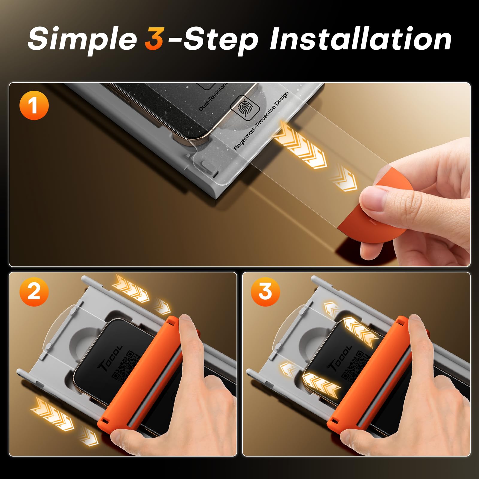 Foto 6 | Protector De Pantalla Tocol Para Iphone 16 Pro Max 6.9'', Paquete De 2 - Venta Internacional.