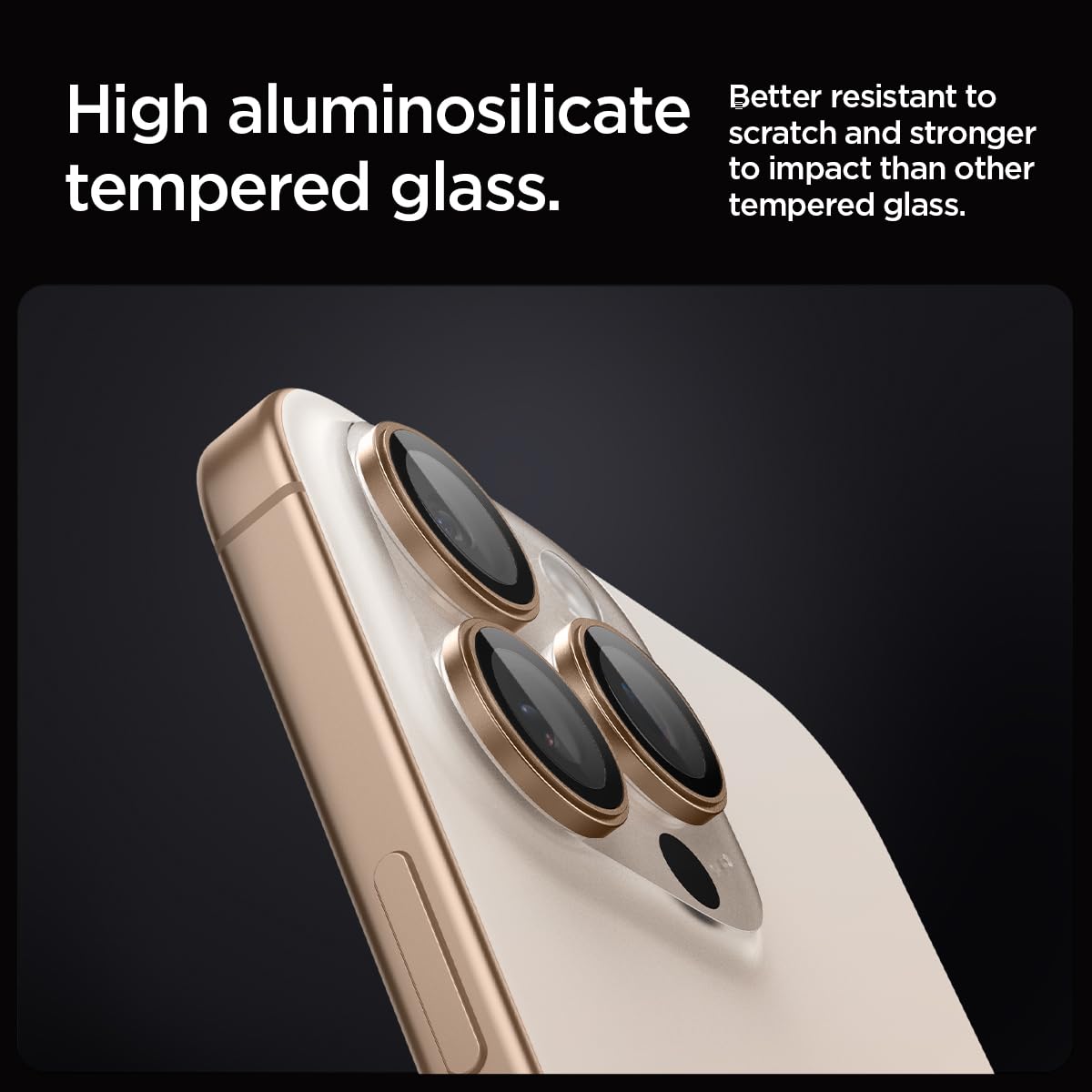 Foto 3 | Protector De Pantalla Para Lente De Cámara Spigen Glastr Ez Fit Para Iphone 16 Pro Max/iphone 16 Pro - Venta Interna