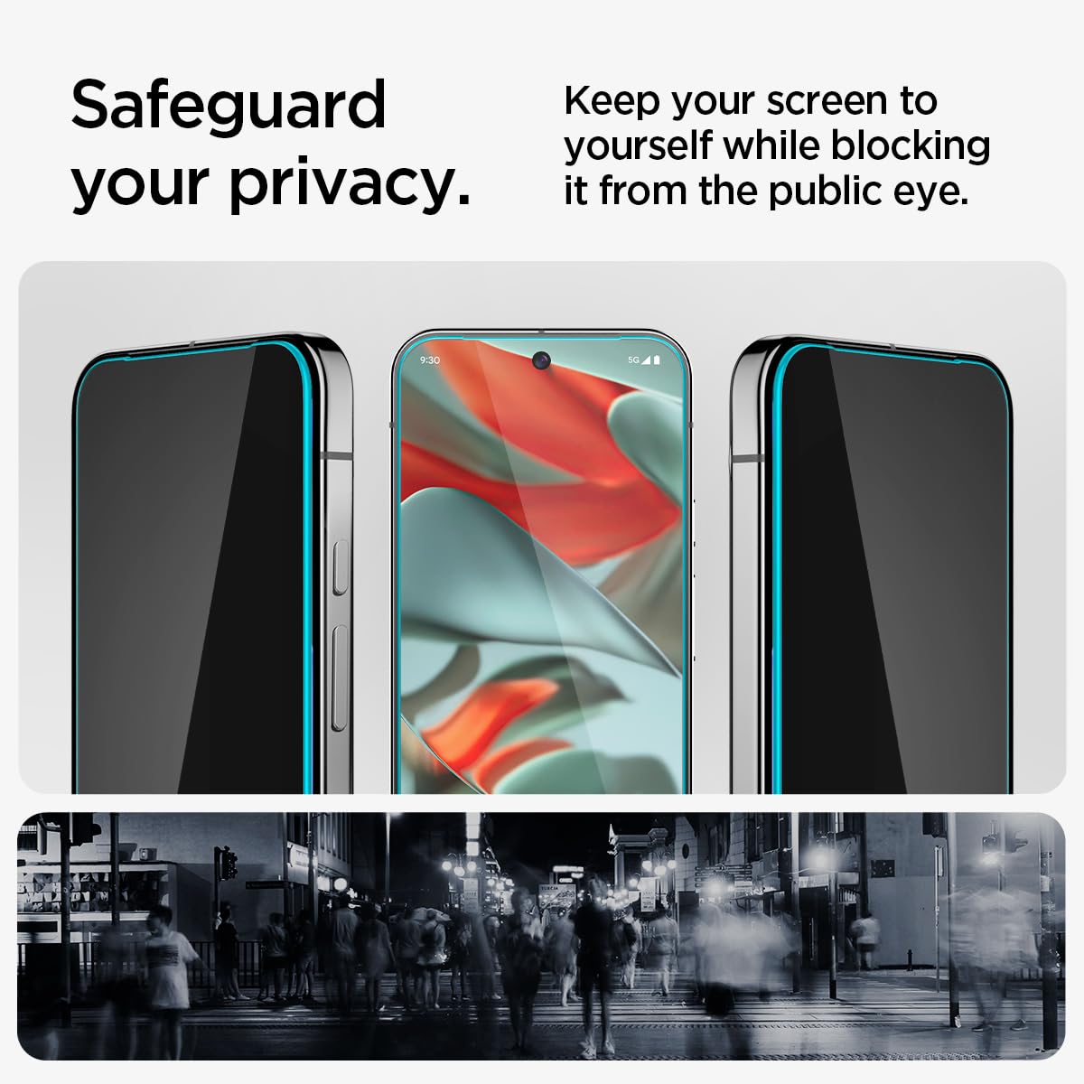 Foto 6 | Protector De Pantalla Spigen Glastr Ez Fit Privacy Pixel 9 Pro Xl - Venta Internacional.