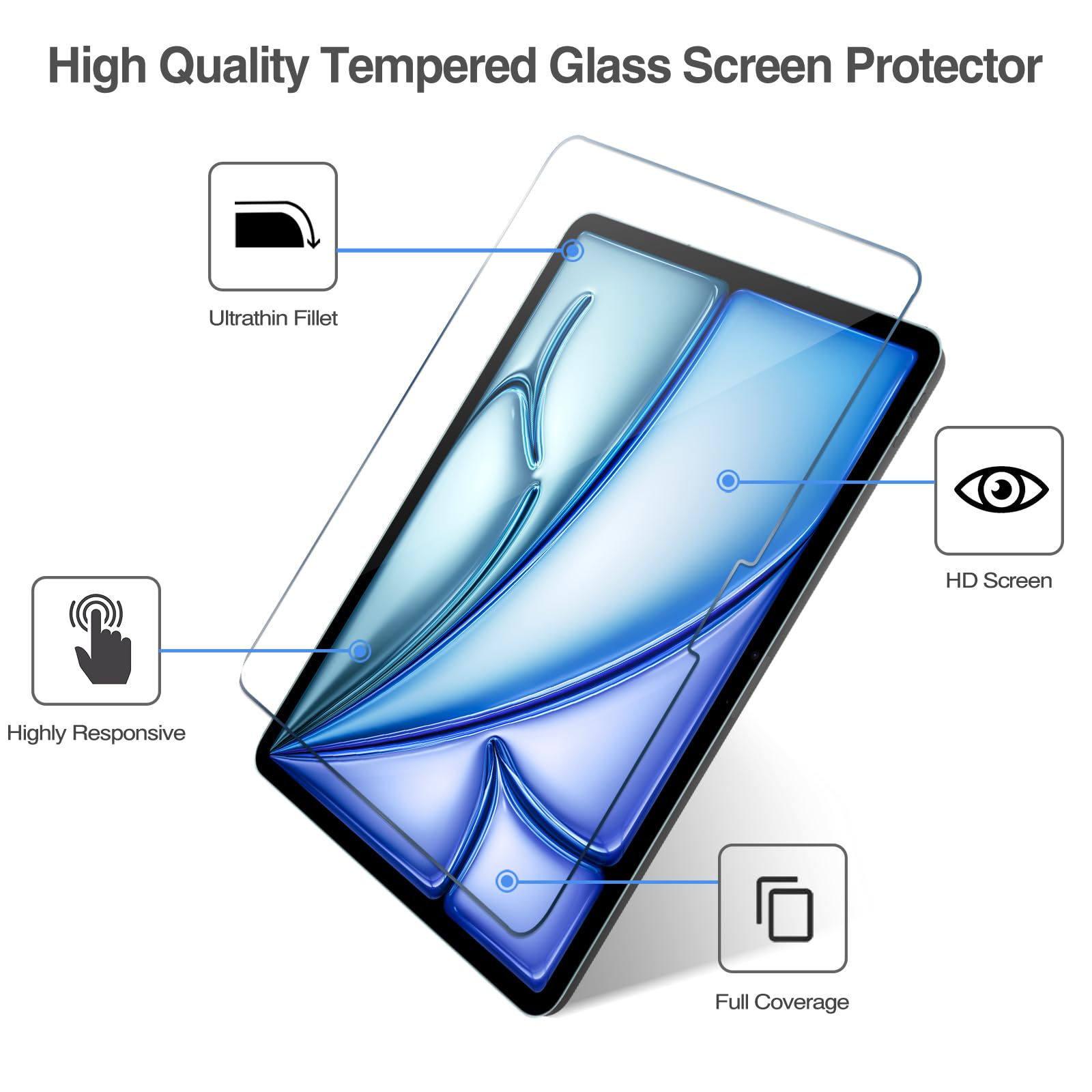 Foto 4 pulgar | Protector De Pantalla Procase Para Ipad Air 11 (m3) 2025/ (m2) 2024 - Venta Internacional.