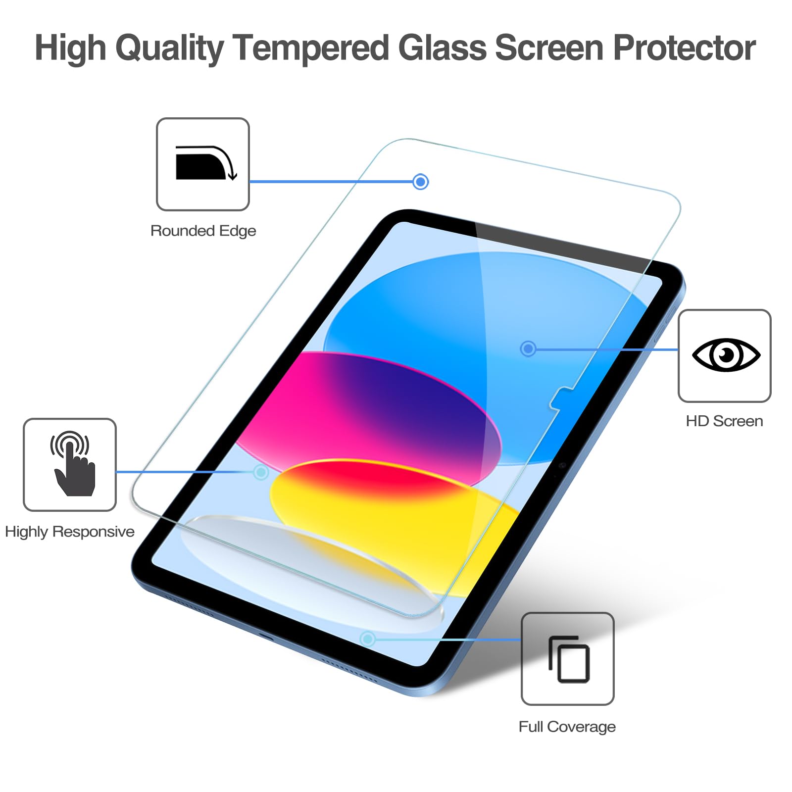 Foto 3 | Protector De Pantalla Procase Para Ipad 11/10.9 2025/2022 Con Lente - Venta Internacional.