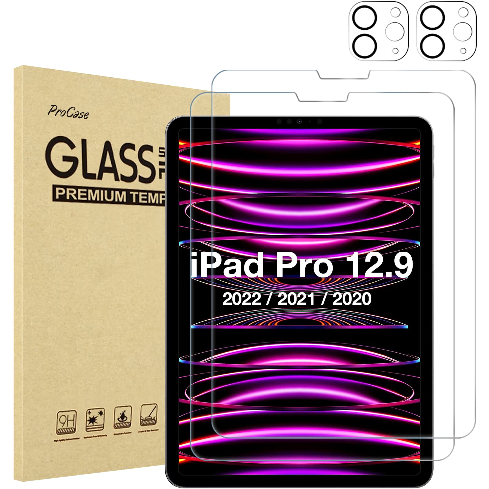 Foto 2 pulgar | Protector De Pantalla Procase Para Ipad Pro 12,9'' De 6.ª, 5.ª Y 4.ª Generación - Venta Internacional.