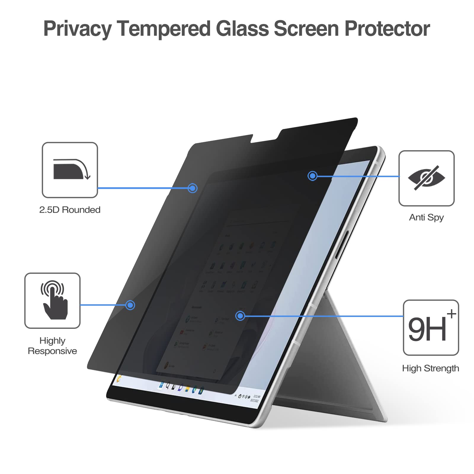 Foto 4 pulgar | Protector De Pantalla De Privacidad Procase Microsoft Surface Pro 13 - Venta Internacional.
