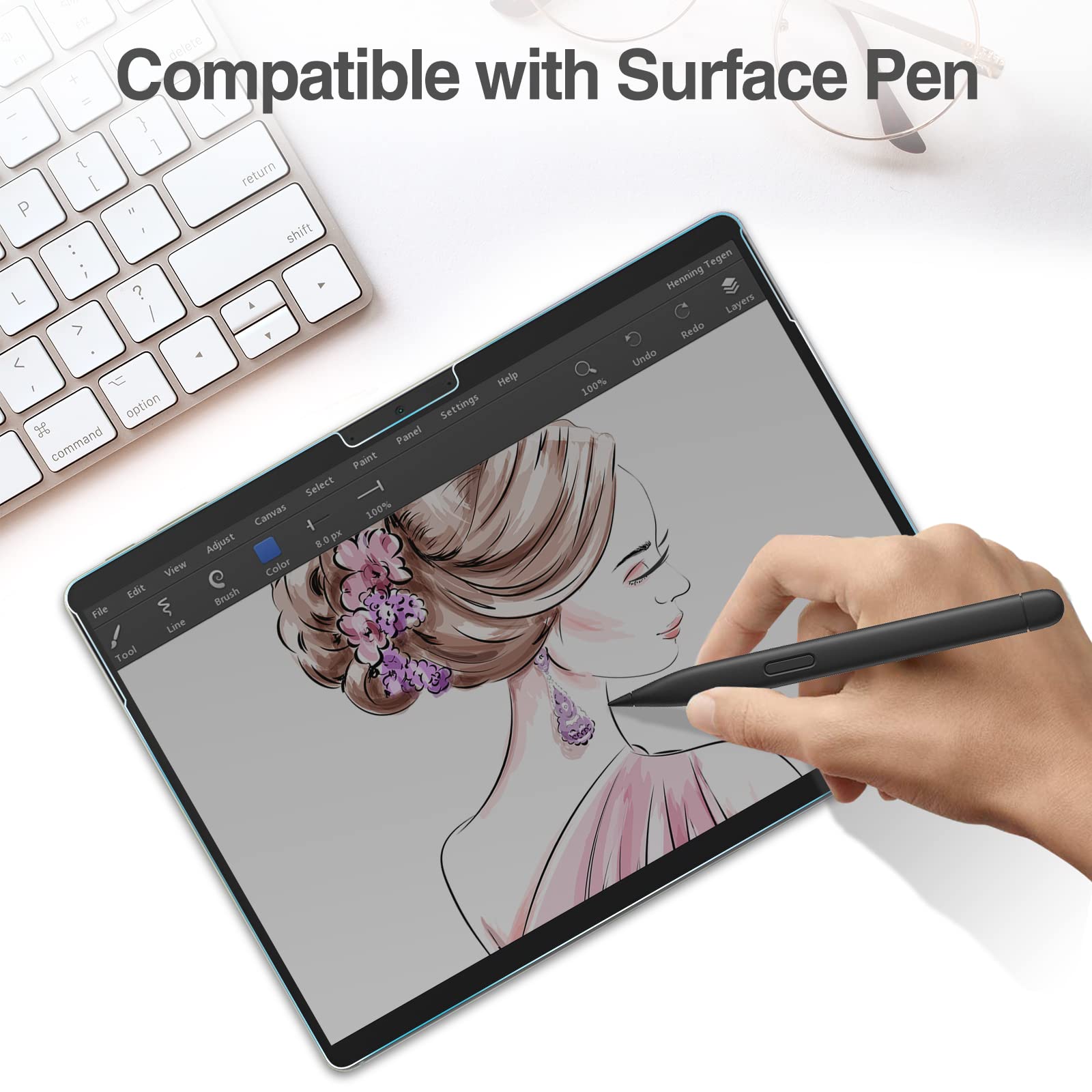 Foto 8 pulgar | Protector De Pantalla De Privacidad Procase Microsoft Surface Pro 13 - Venta Internacional.