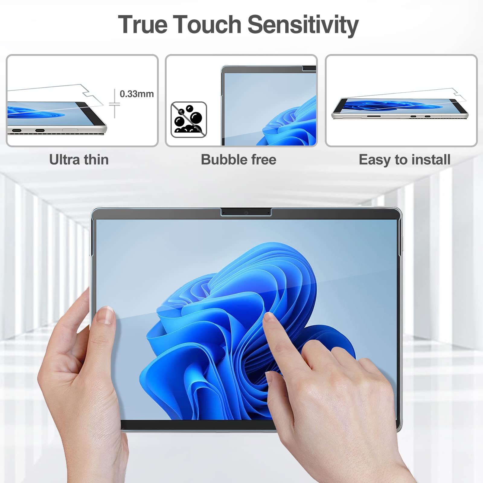 Foto 4 | Paquete De Protectores De Pantalla Procase 2 Para Surface Pro 9/8/x 13 - Venta Internacional.