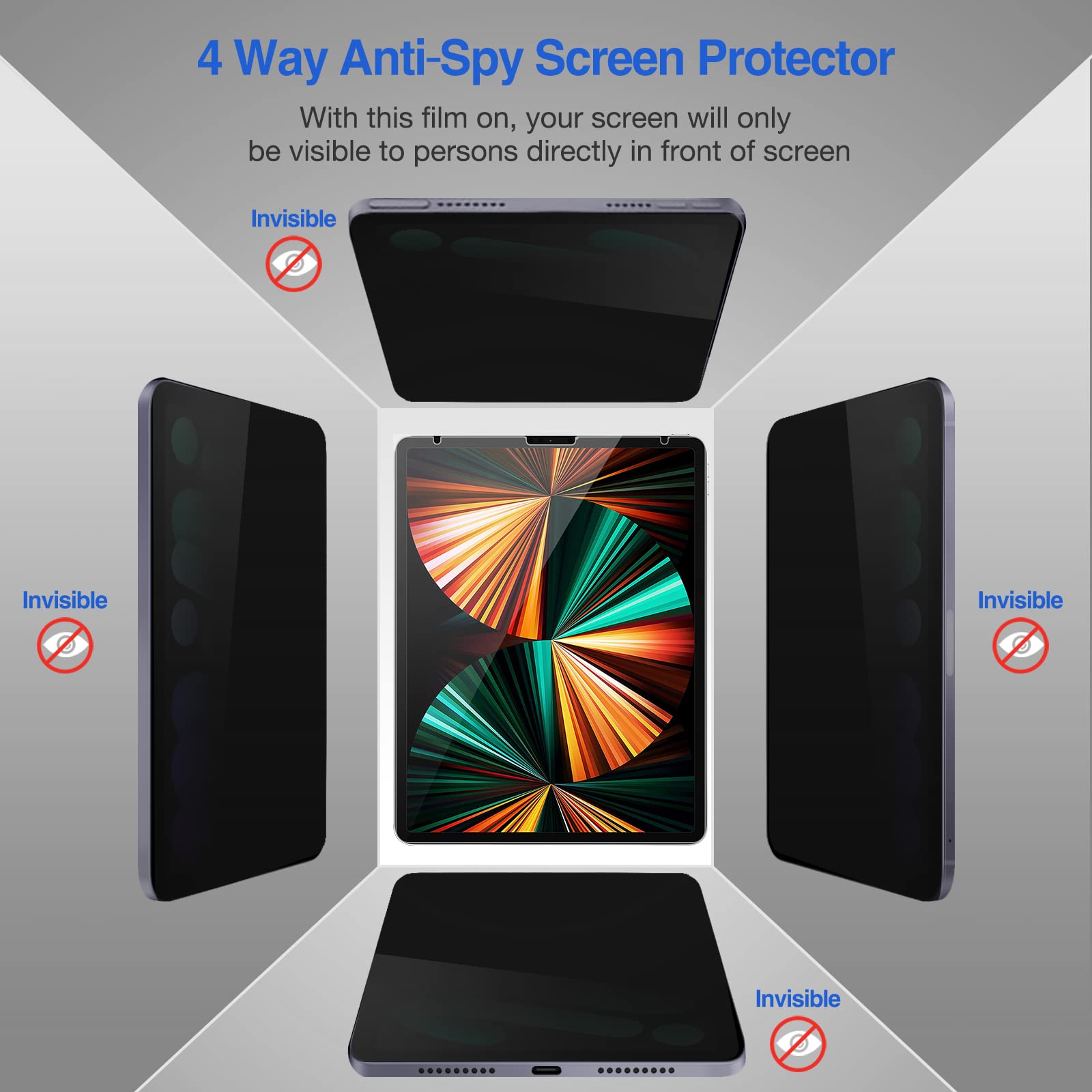 Foto 4 pulgar | Protector De Pantalla De Privacidad Procase Para Ipad Pro 12.9 2022 - Venta Internacional.
