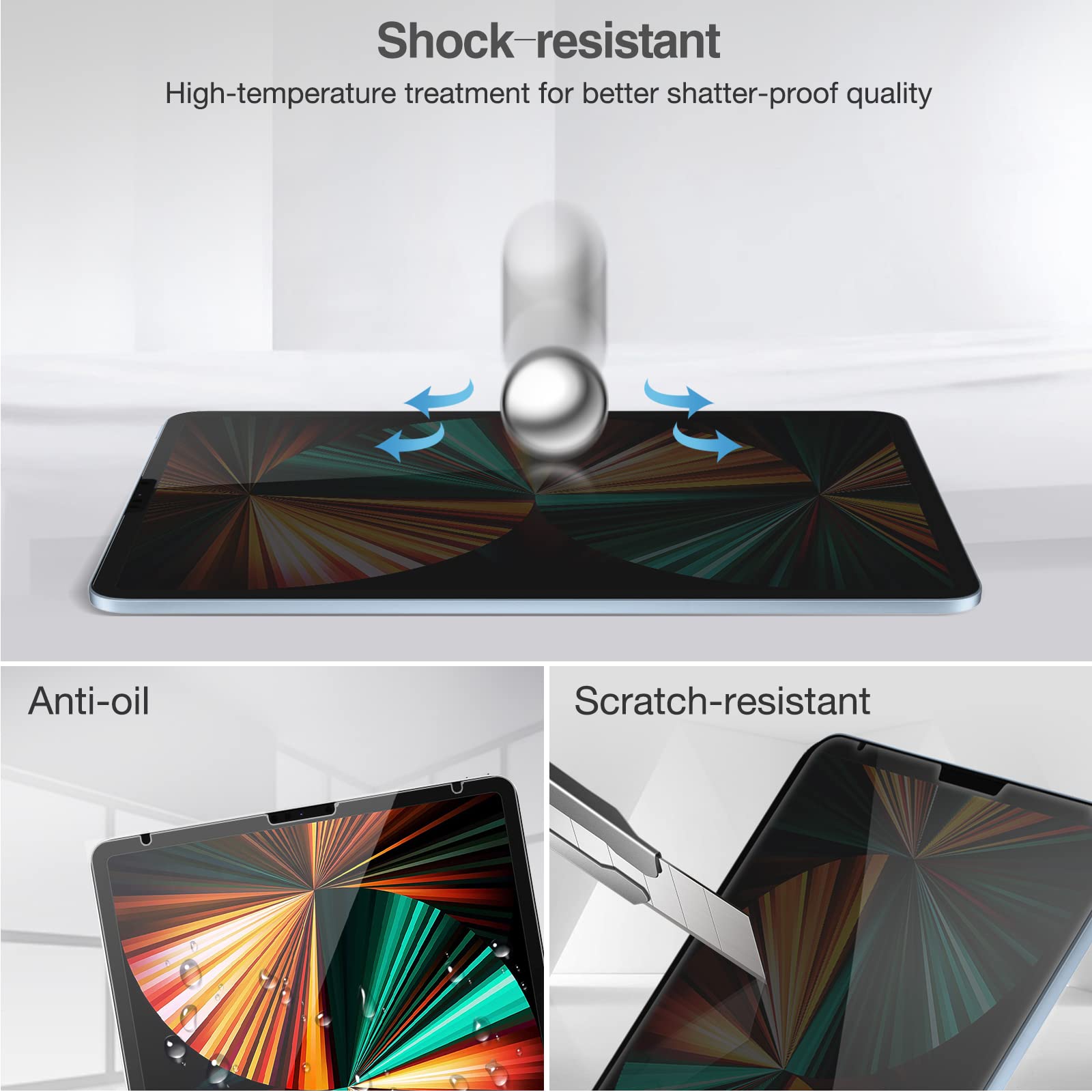 Foto 4 | Protector De Pantalla De Privacidad Procase Para Ipad Pro 12.9 2022 - Venta Internacional.