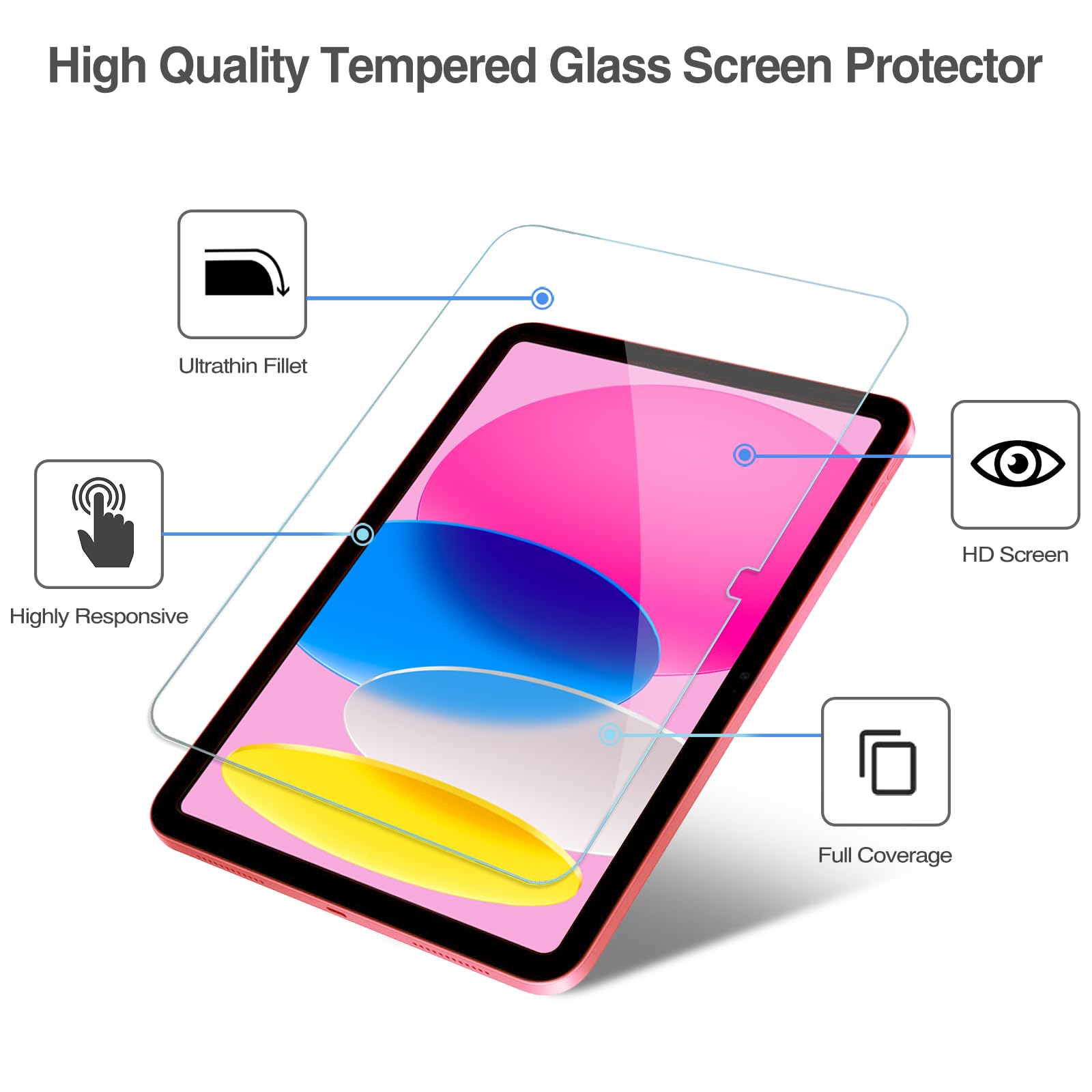 Foto 8 pulgar | Protector De Pantalla Procase Para Ipad A16 2025 De 11.ª Y 10.ª Generación, 11 Pulgadas - Venta Internacional.
