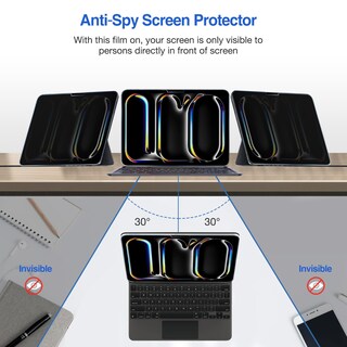 Foto 3 | Protector De Pantalla De Privacidad Procase Para Ipad Pro/air De 13 Pulgadas - Venta Internacional.