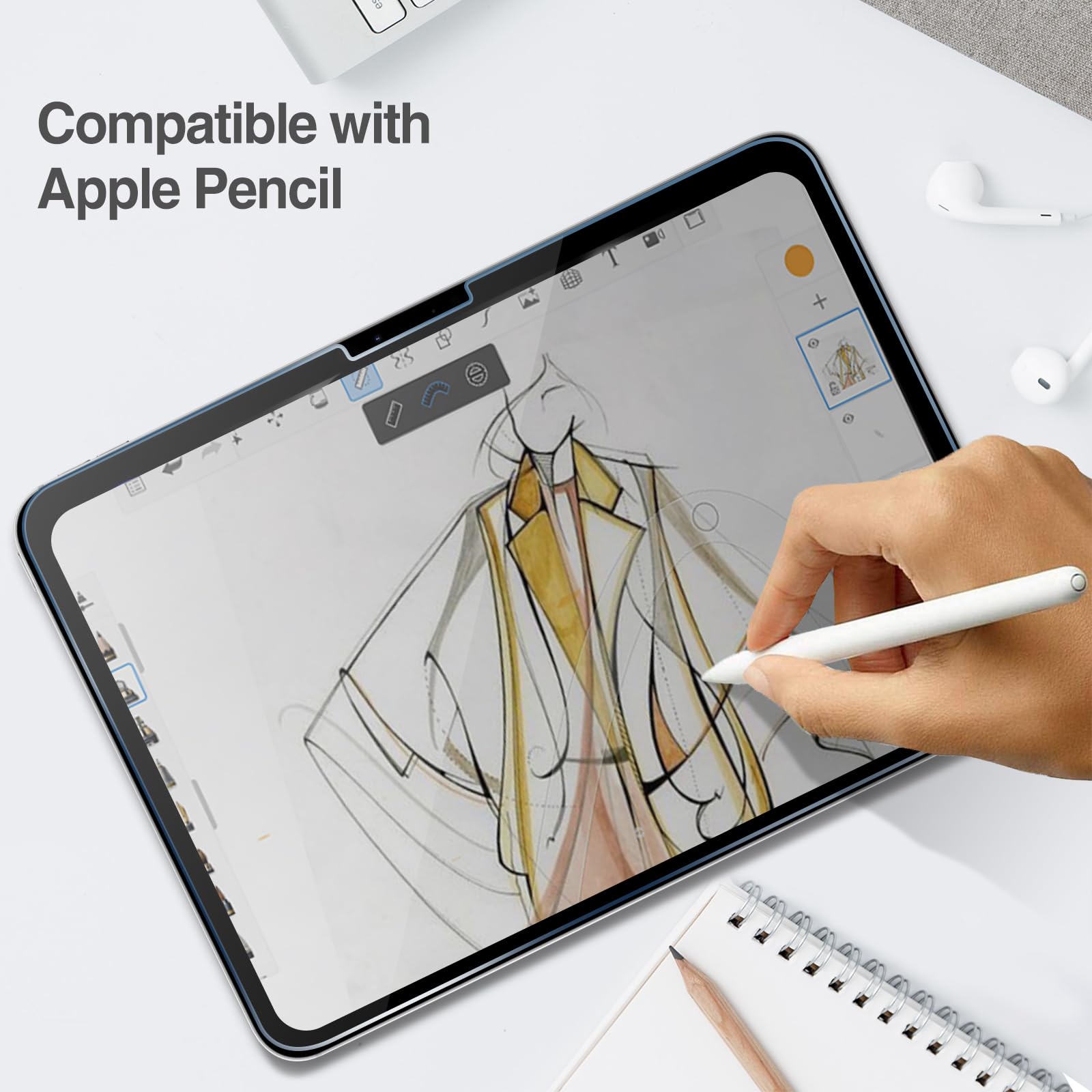 Foto 7 pulgar | Protector De Pantalla De Privacidad Procase Para Ipad Pro/air De 13 Pulgadas - Venta Internacional.