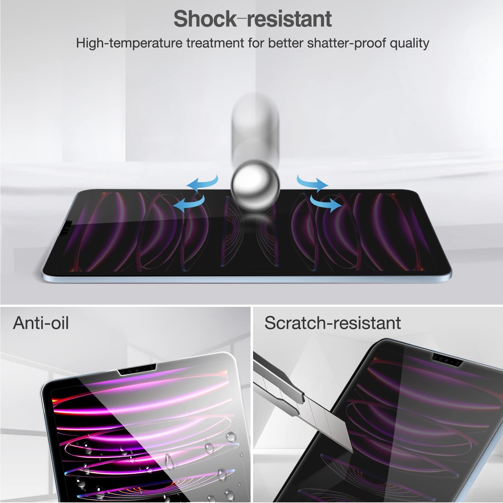 Foto 5 pulgar | Protector De Pantalla De Privacidad Procase Para Ipad Pro 12.9 6.ª Generación - Venta Internacional.