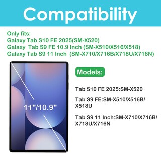 Foto 2 | Protector De Pantalla Procase Para Galaxy Tab S10 Fe 10.9 2025/ S9 Fe 10.9 2023./ S9 11 - Venta Internacional.