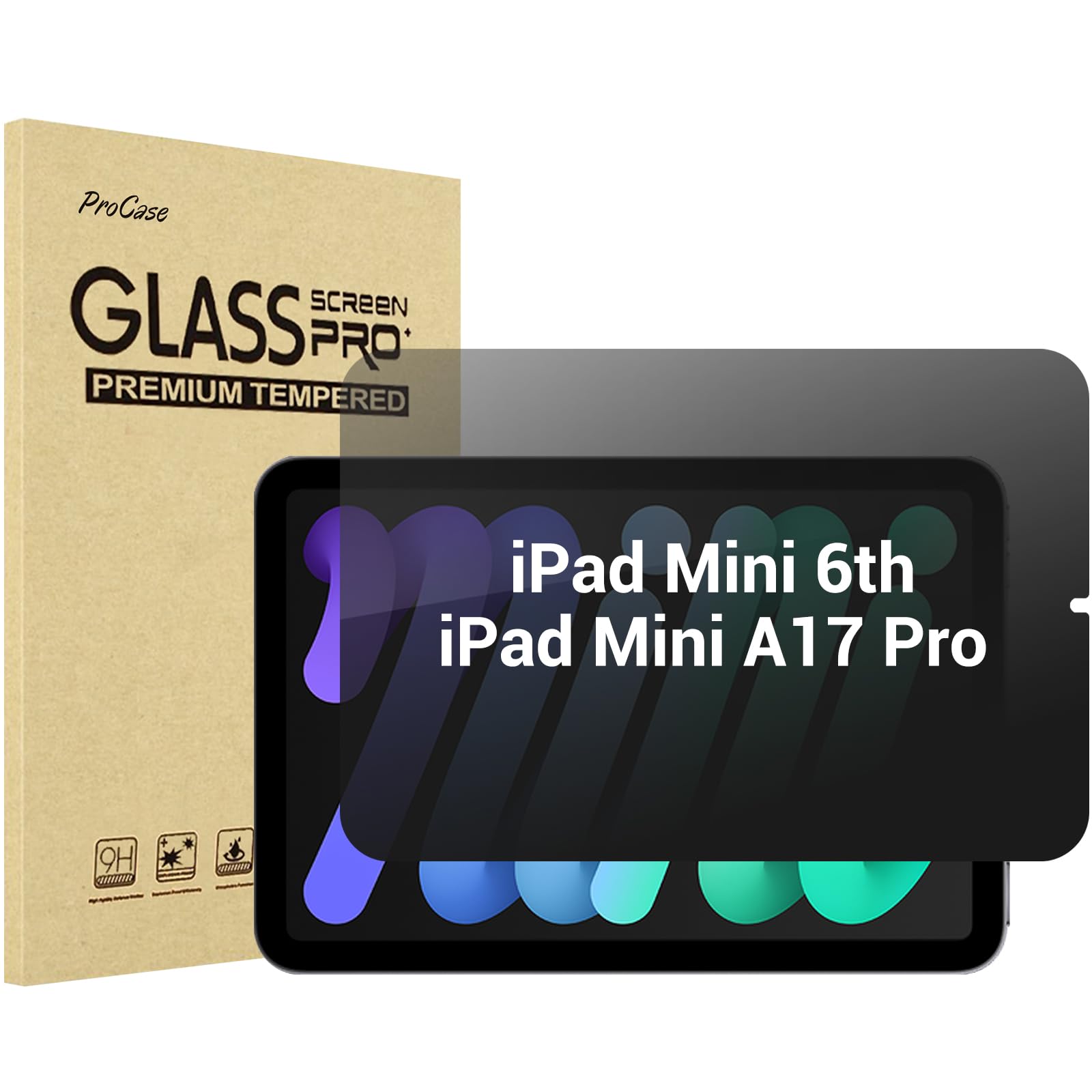 Foto 2 pulgar | Protector De Pantalla De Privacidad Procase Para Ipad Mini De 7.ª Y 6.ª Generación - Venta Internacional.