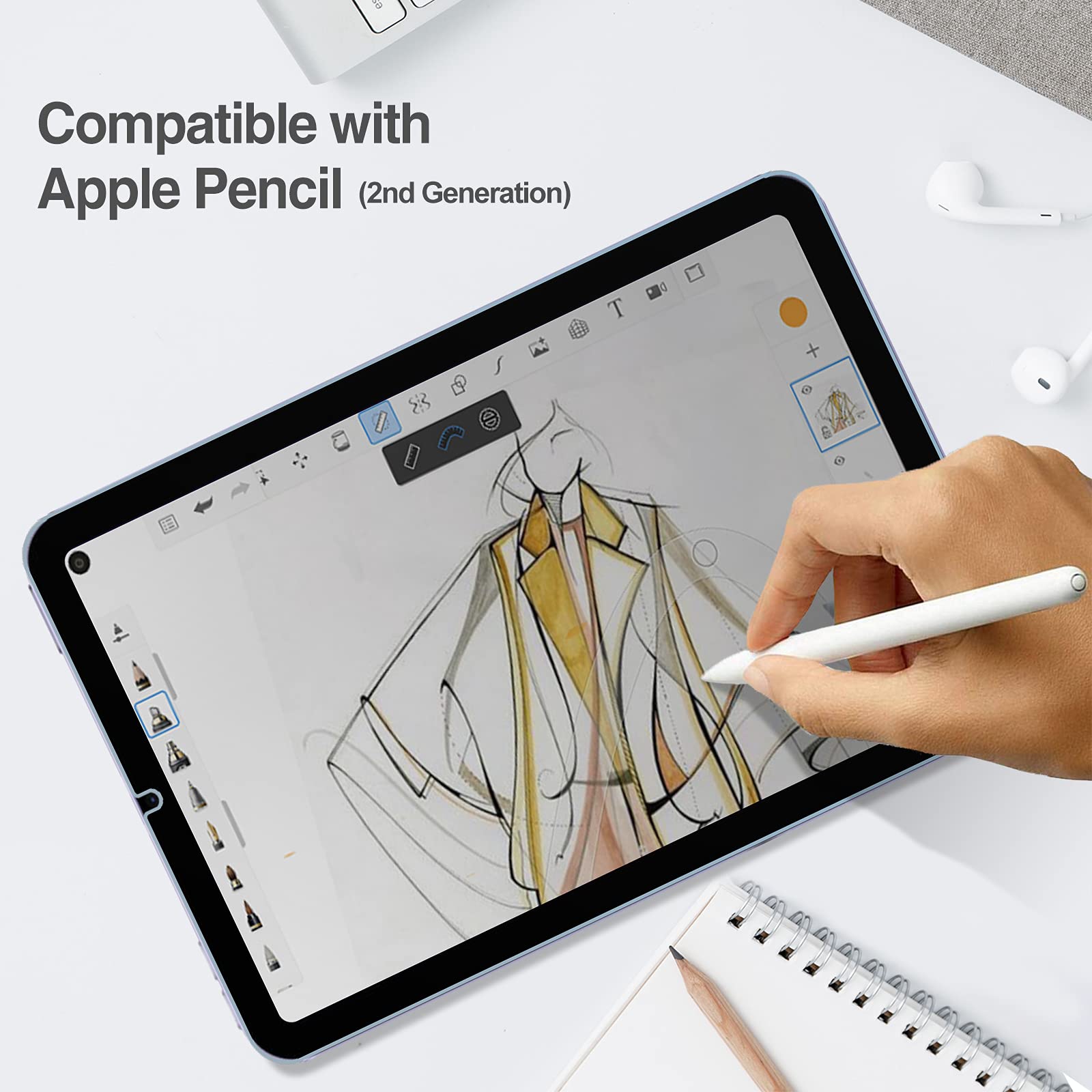 Foto 7 | Protector De Pantalla De Privacidad Procase Para Ipad Mini De 7.ª Y 6.ª Generación - Venta Internacional.