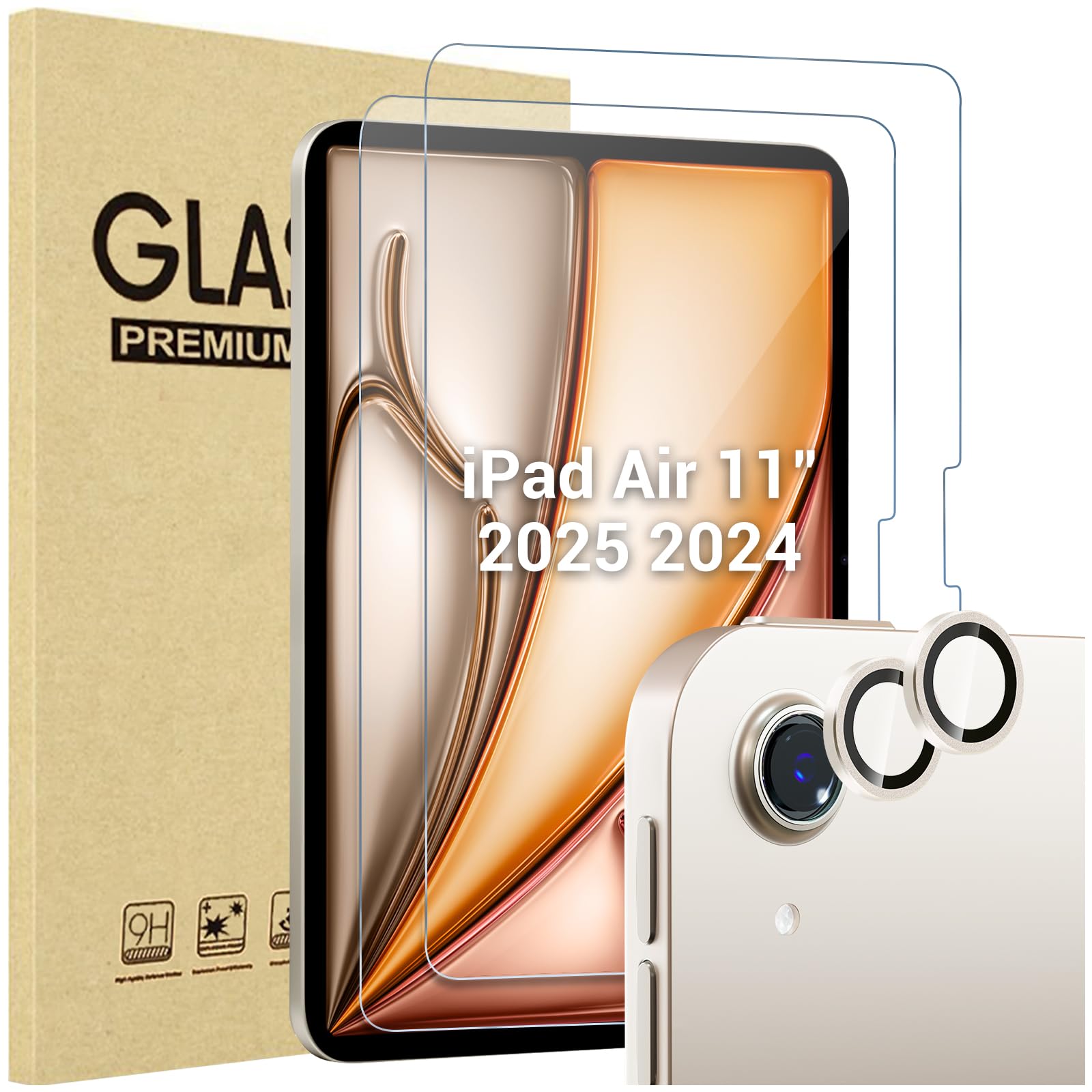 Foto 1 | Protector De Pantalla Y Lente De Cámara Para Ipad Air 11'' 7.ª Generación - Venta Internacional.