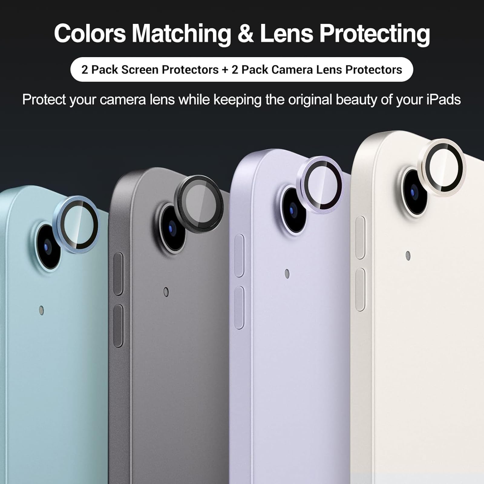Foto 3 pulgar | Protector De Pantalla Y Lente De Cámara Para Ipad Air 11'' 7.ª Generación - Venta Internacional.