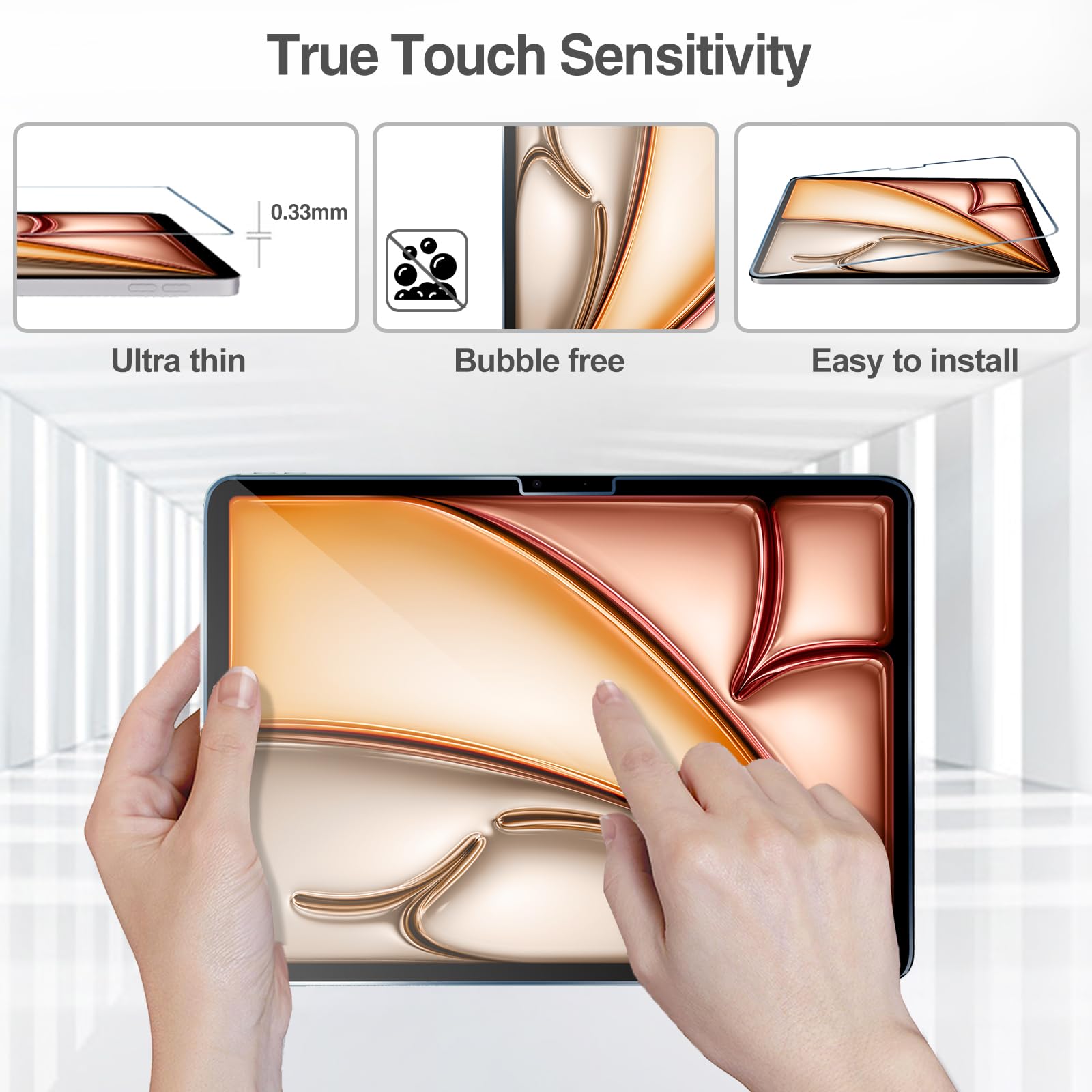 Foto 5 pulgar | Protector De Pantalla Y Lente De Cámara Para Ipad Air 11'' 7.ª Generación - Venta Internacional.