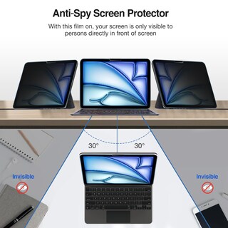 Foto 2 | Protector De Pantalla De Privacidad Procase Para Ipad Air De 11 Pulgadas (7.ª Y 6.ª Generación) - Venta Internacional.