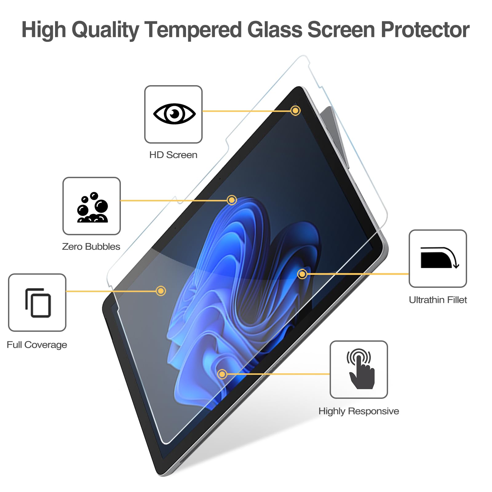 Foto 2 | Protector De Pantalla Procase De Vidrio Templado Para Surface Go 4/3/2 - Venta Internacional.