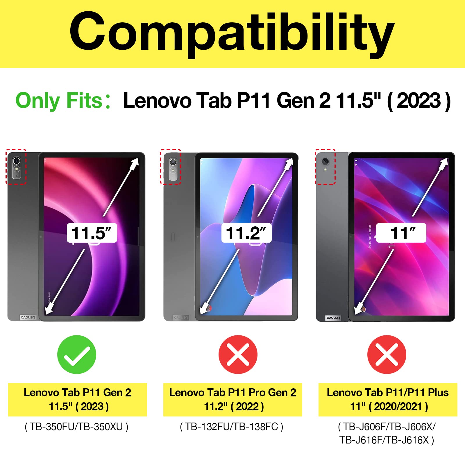 Foto 2 | Protector De Pantalla Procase Para Lenovo Tab P11 2nd Gen 11.5 - Venta Internacional.
