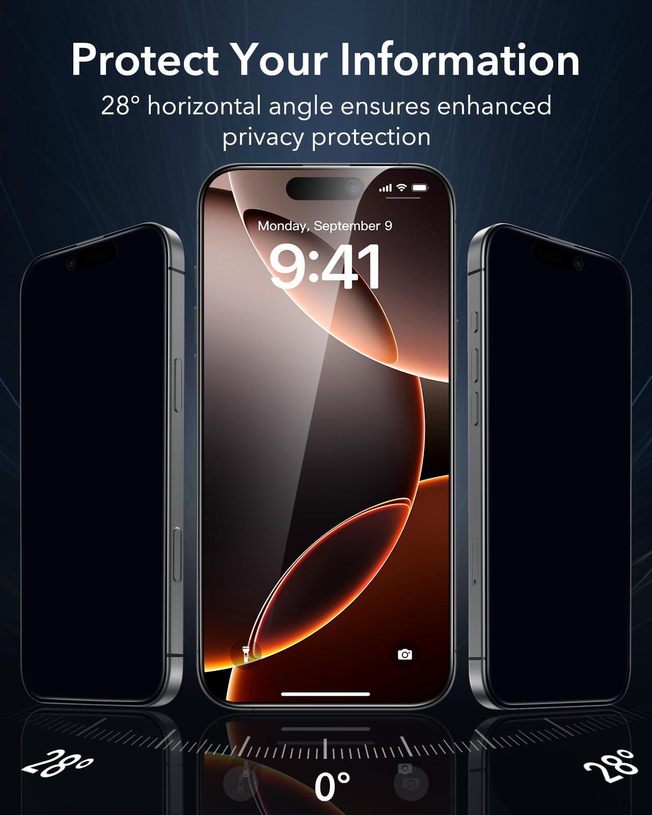 Foto 4 pulgar | Paquete De Protectores De Pantalla De Privacidad Esr 3 Para Iphone 16 Pro - Venta Internacional.