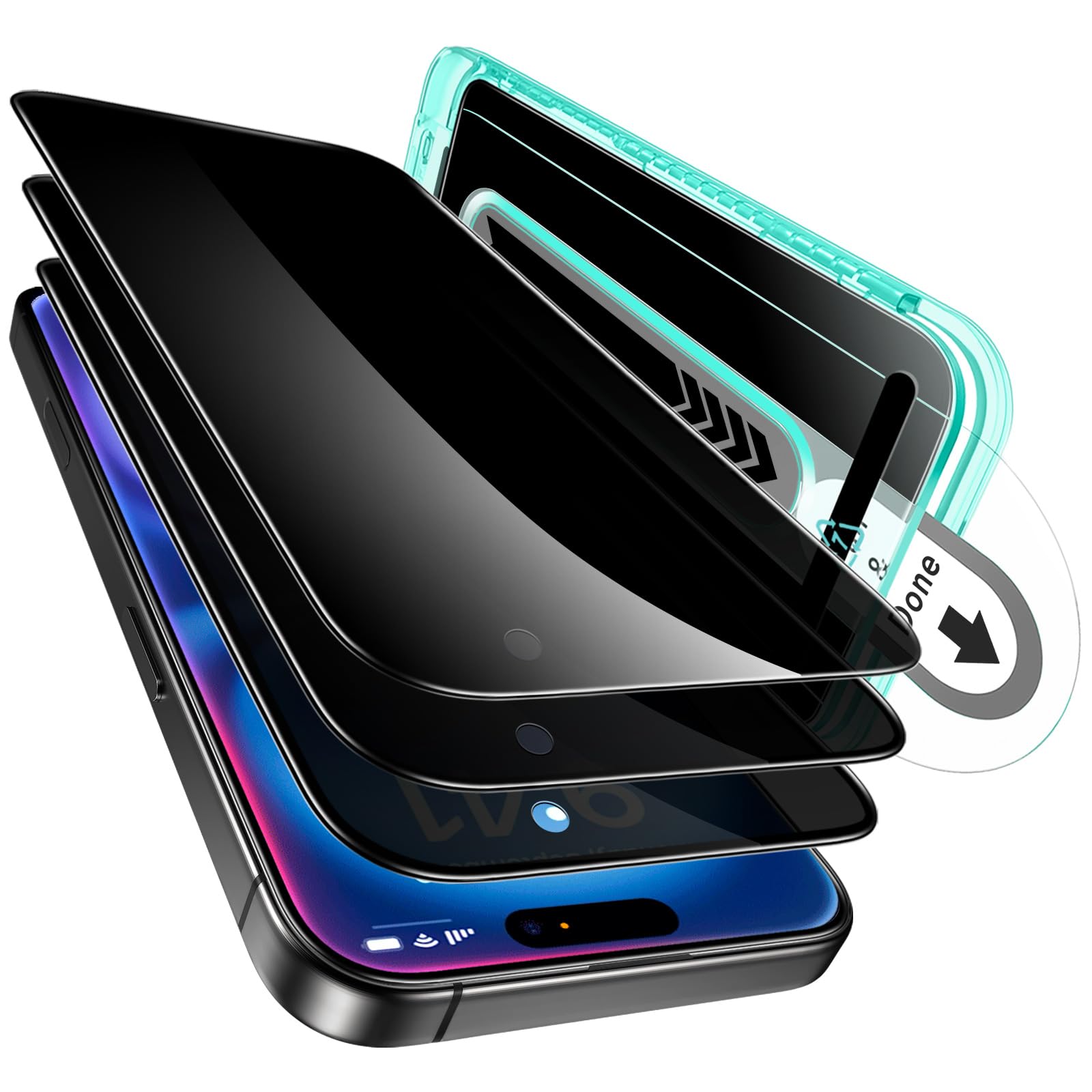 Foto 1 | Protector De Pantalla De Privacidad Esr Para Iphone 16/15 (paquete De 3) - Venta Internacional.